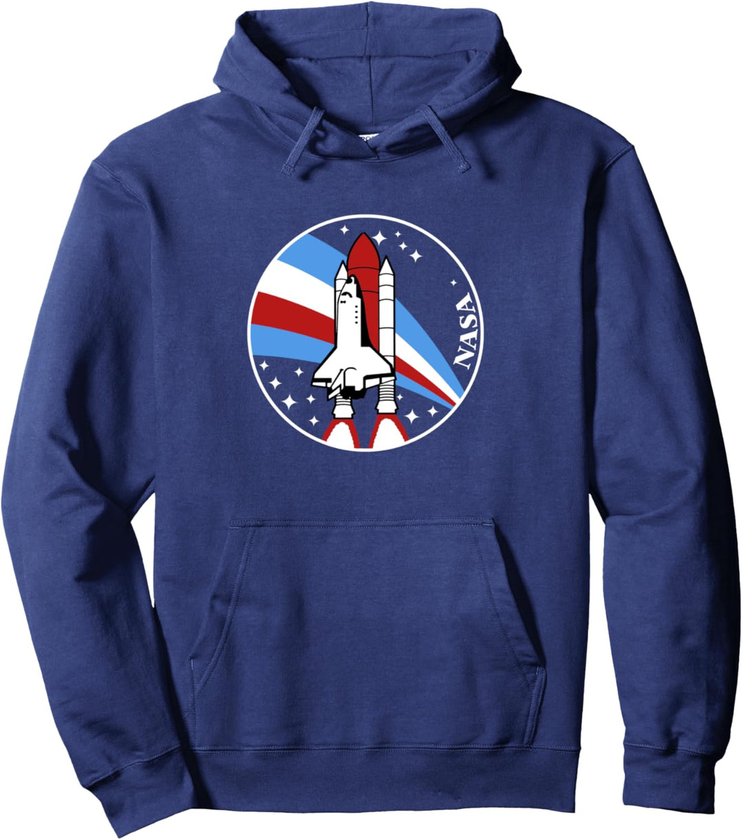NASA Shuttle Launch Into Rainbow Pullover Hoodie