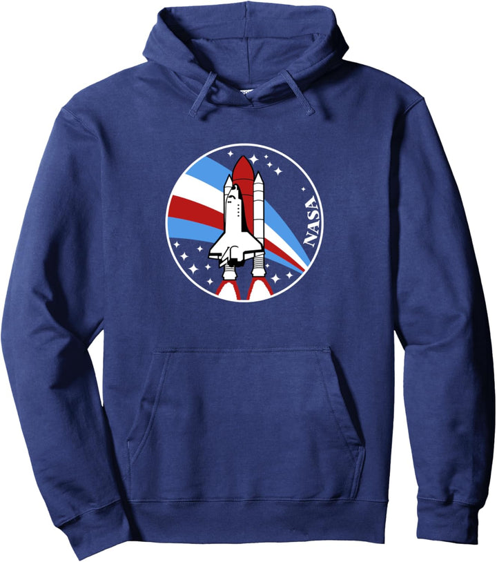 NASA Shuttle Launch Into Rainbow Pullover Hoodie