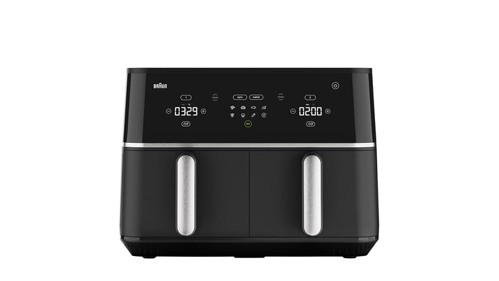 Braun TwinCook 5 TD5030IBK, Heissluftfritteuse mit 10L Fassungsvermögen, 80-200°, PFAS-freie Keramik