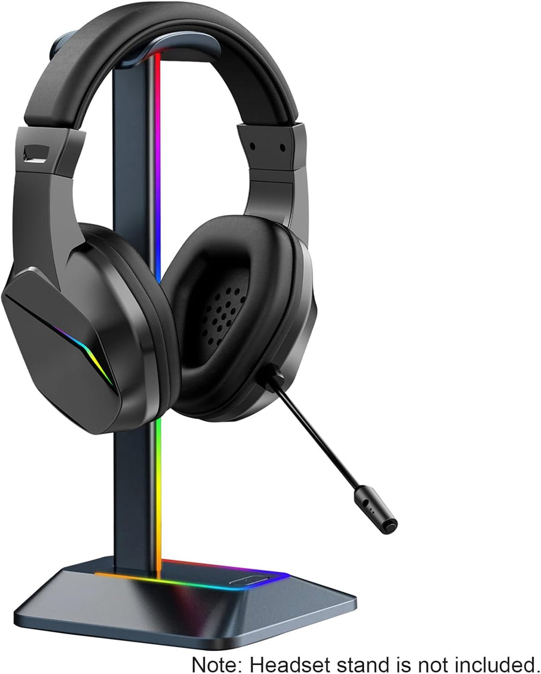 Kabelloses Gaming-Headset, Bt-Kopfhörer mit geringer Latenz und LED-Leuchten, Over-Ear-Headset mit M
