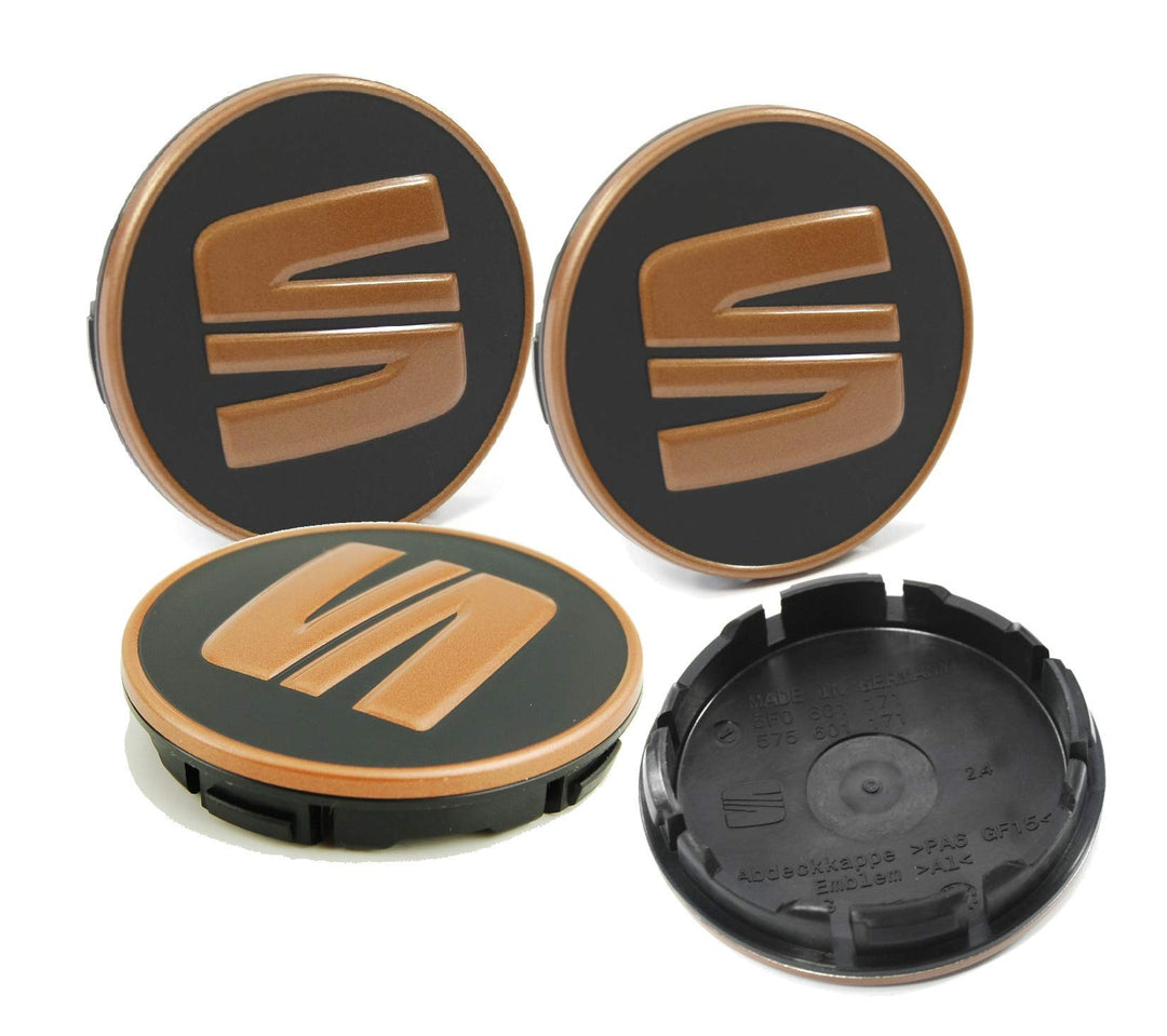 Original Zubehör – Set 4 Abdeckkappen Mittelabdeckung Nabe Rad Alufelgen, 5F0601171TVK