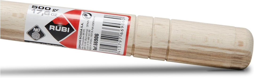 Weisser Gummihammer runder Tipp 500 g Rubi - 66906