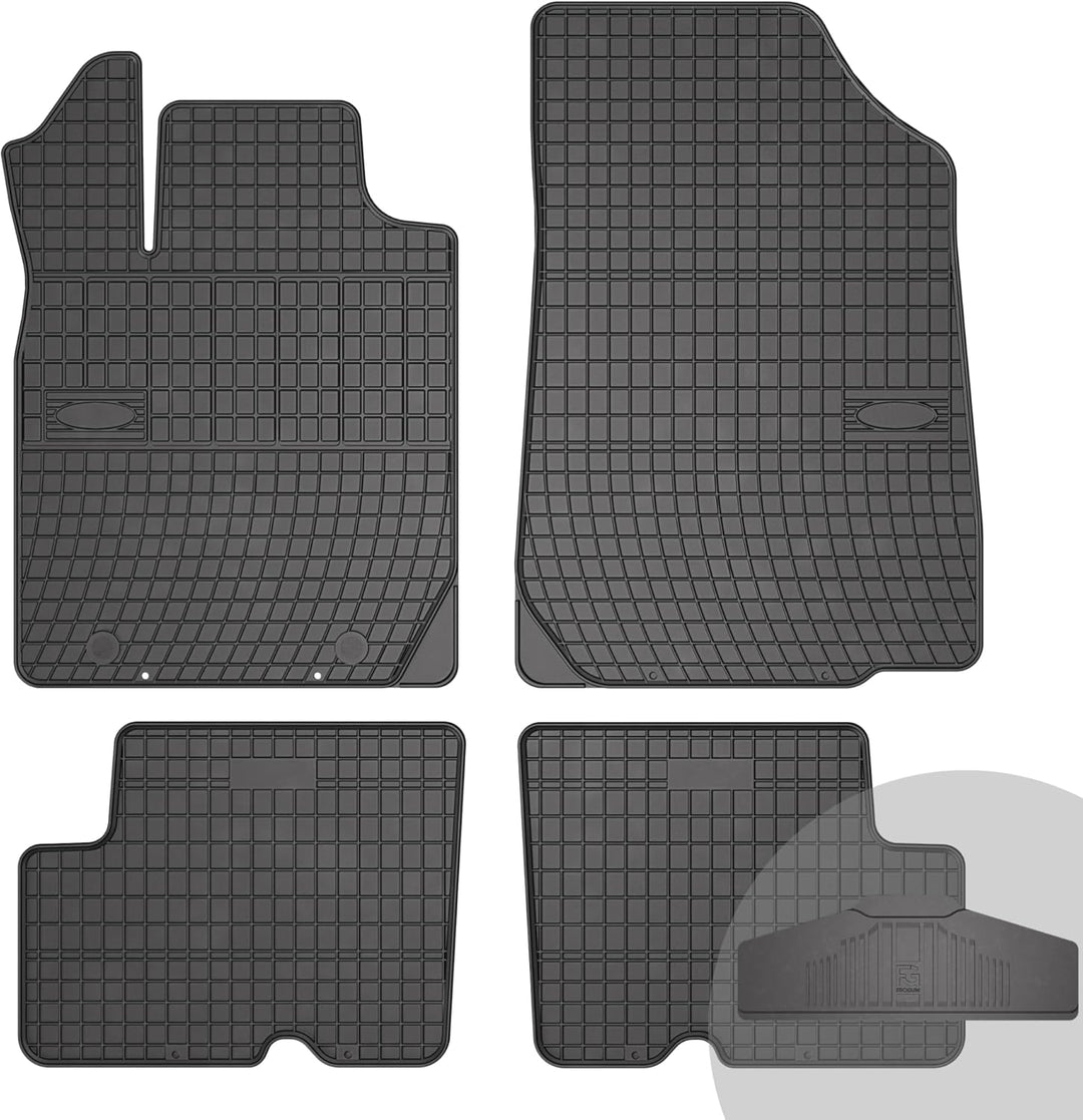 FROGUM EL Toro Gummimatten Ganzjähriges-Set von Autofussmatte Auto Fussmatten für Dacia Duster I 201