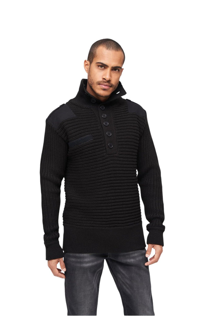 Brandit Alpine Pullover Männer Strickpullover Oliv Basics S Schwarz, S Schwarz