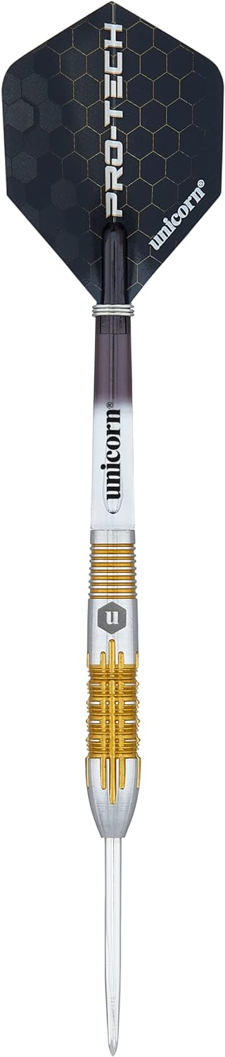‎Unicorn Protech Dartpfeile mit Stahlspitze 20 g silber / gold, 20 g silber / gold