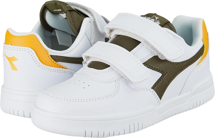 Diadora Unisex Kinder Raptor Low Ps Gymnastikschuh 28 EU Weiss Grün, 28 EU Weiß Grün