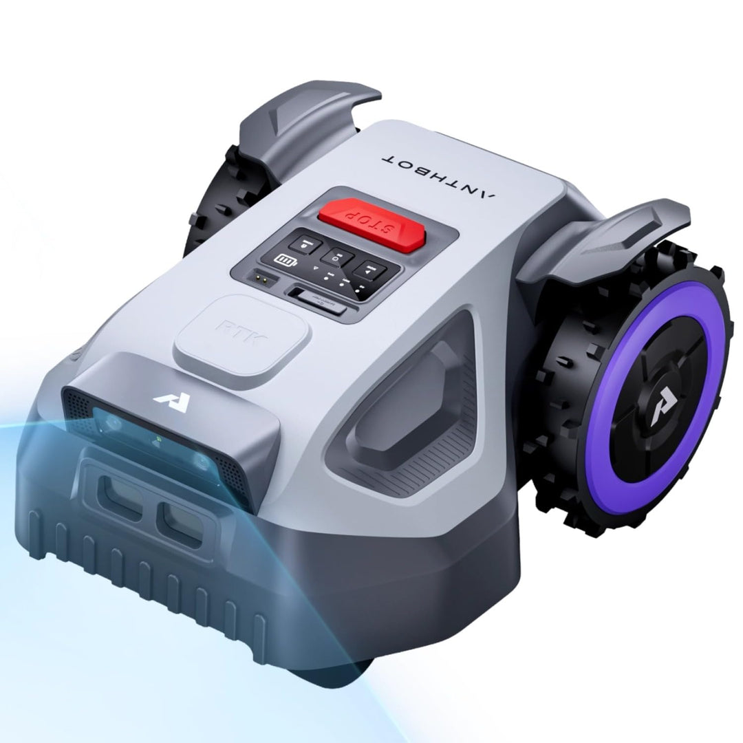 ANTHBOT M5 Rasenmäher Roboter ohne Begrenzungsdraht, RTK-Navigation mit Dual-Vision, KI-Hindernisver