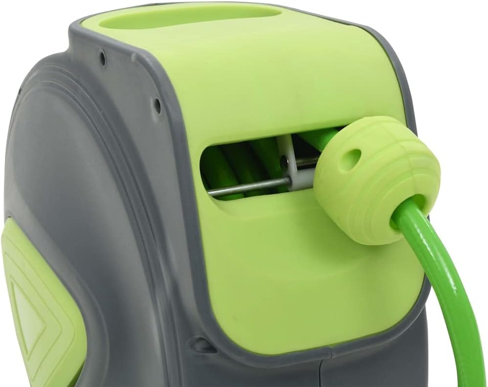 vidaXL Automatische einziehbare Wasserschlauchtrommel zur Wandmontage, 32,8 Zoll / 65,6 Zoll / 98,4
