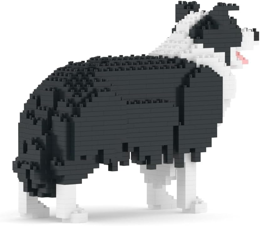 JEKCA | Border Collie 01S-M01 - Bausteine, Bausteine, Skulpturen zum Bauen, Sammeln, Perfekte Gesche
