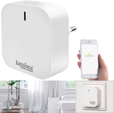 Luminea Home Control WLAN Bridge, Bluetooth: WLAN-Gateway mit Bluetooth-Mesh für Smart-Home-Geräte m