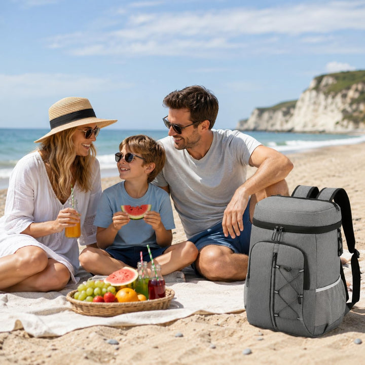 Kühltaschen 28 Liter Picknickrucksäcke mit Flaschenöffner Picknickkorb Wasserdicht Kühlrucksack Isol