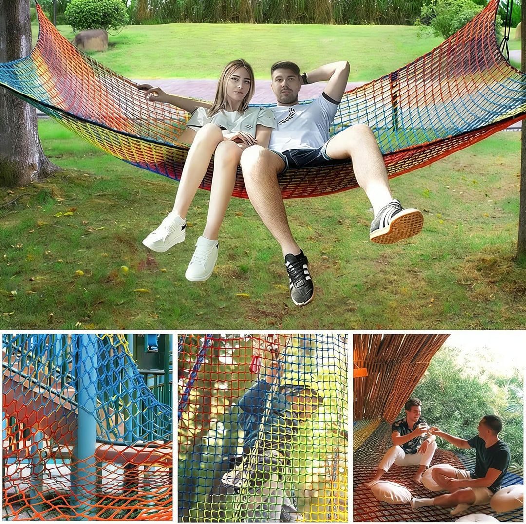 Kletternetz Spielplatz, Doppeltschichten Kinder Sicherheitsnetz Klettergerüst Netz Kinder Garten, 3