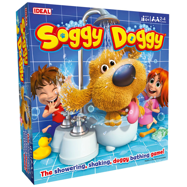 Ideal , Soggy Doggy: The Showering, Shaking, Doggy Bathing Game, Kids Games, for 2-4 Players, Ages 4