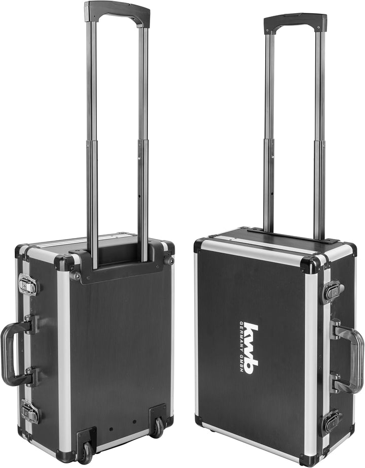 kwb Werkzeugkoffer mit Trolley-Funktion, 175-teilig, gefüllt, Werkzeug im stabilem Aluminiumkoffer,