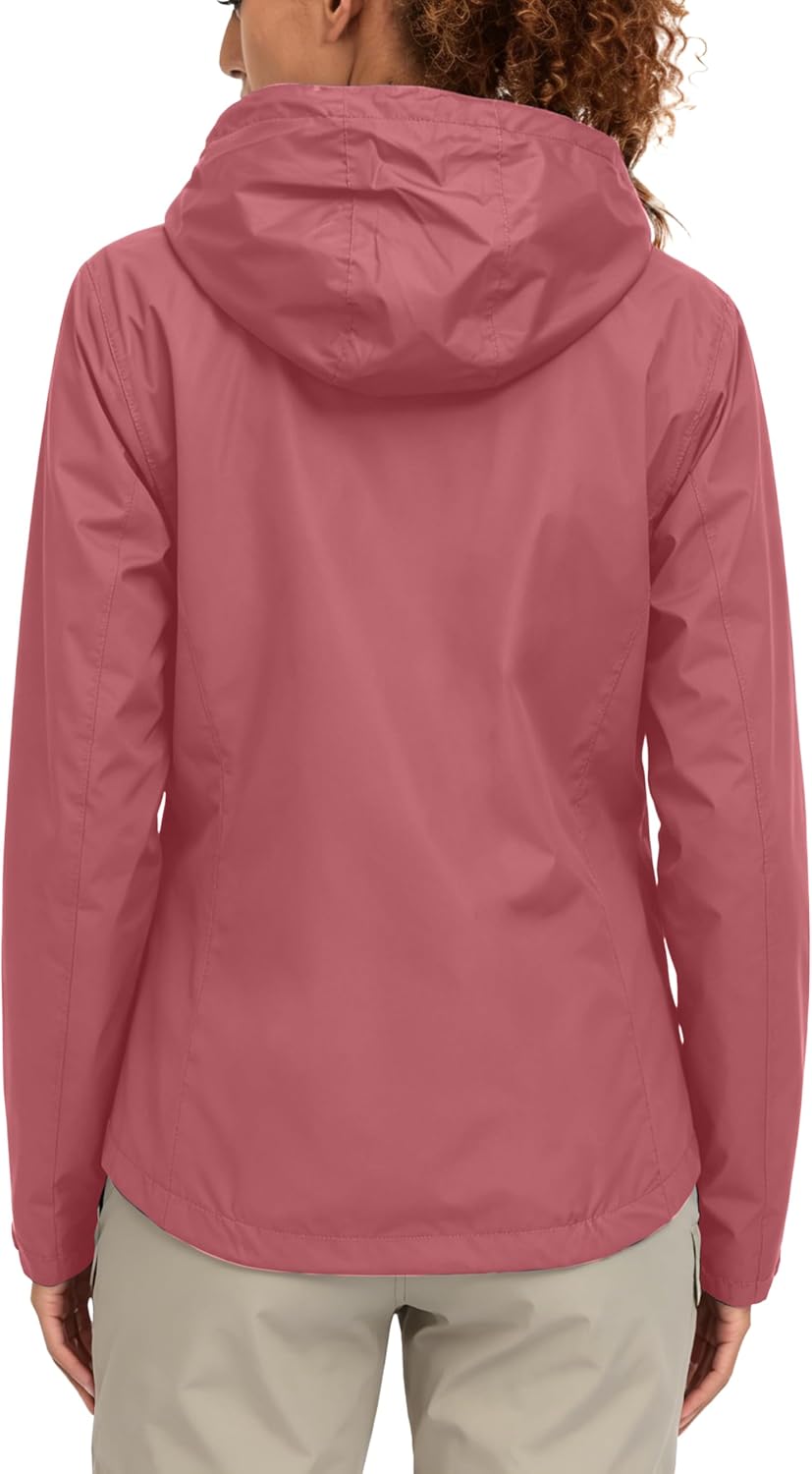 Little Donkey Andy Damen wasserdichte Regenjacke Leichte atmungsaktivem Regenjacke für Outdoor-Windb