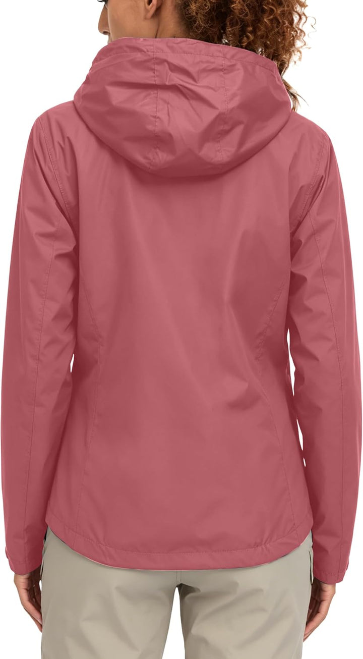 Little Donkey Andy Damen wasserdichte Regenjacke Leichte atmungsaktivem Regenjacke für Outdoor-Windb