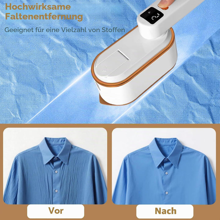 NXPZ 1200W Steamer Dampfglätter, 2-in-1 Handdampfbügeleisen, Tragbares Reisebügeleisen mit 150 Ml Wa