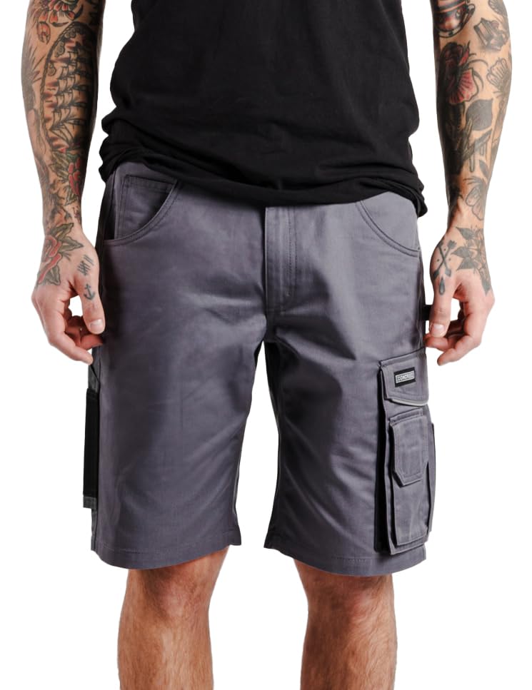 Concreed Work Shorts Men - Arbeitshosen für Männer kurz | Herren Workwear Arbeitshose Cargo Shorts i