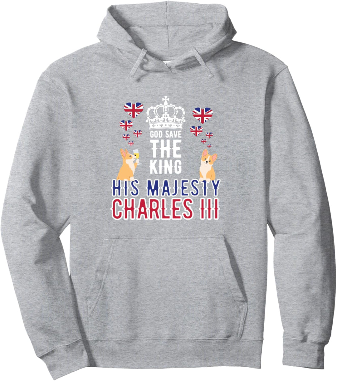 Britischer König Lang lebe der König Gott schütze den König Pullover Hoodie