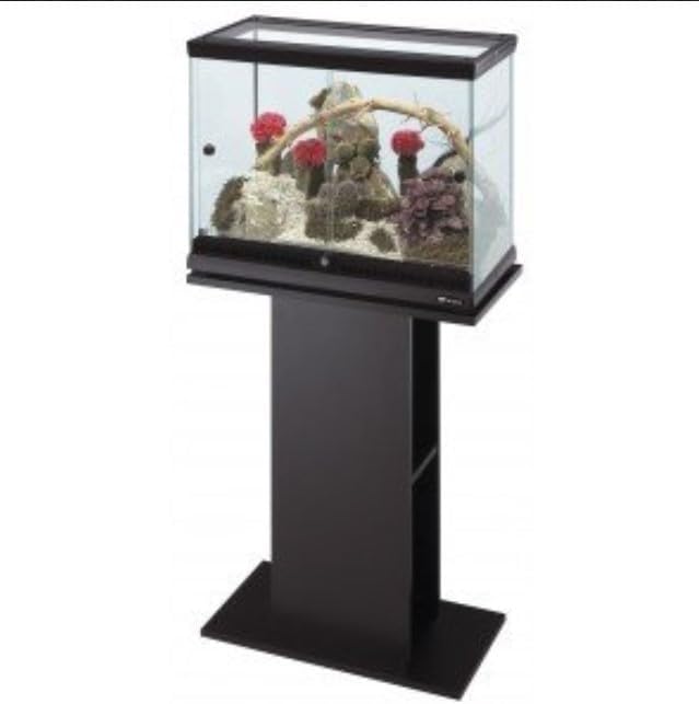 Ferplast Hydor Aquarienschrank aus Holz STAND 50/60, wasserabweisende Oberseite, schwarz