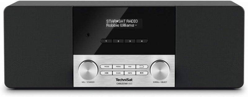 TechniSat CABLESTAR 400 - Stereoradio für unverschlüsselte Digitale Radioprogramme via Kabel (DVB-C