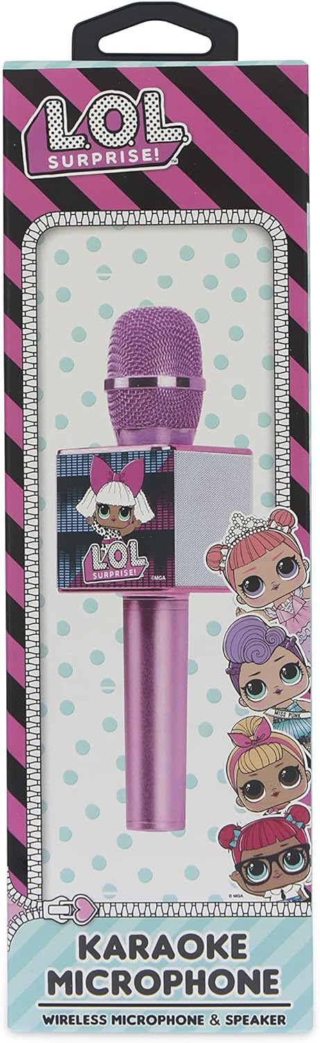 OTL Technologies LOL889 Wireless Karaoke Microphone - LOL Surprise Pink