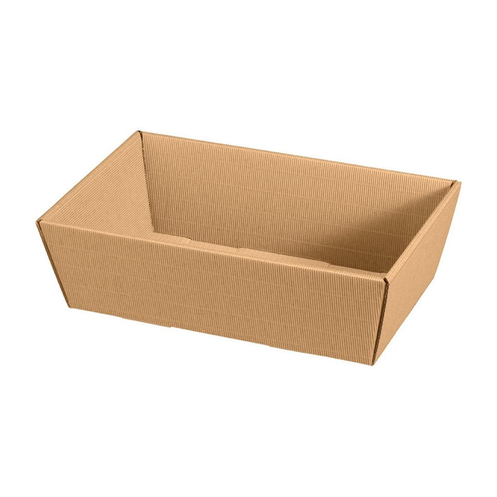 Weinkarton24.com 10 x Präsentkorb Classic Natur klein