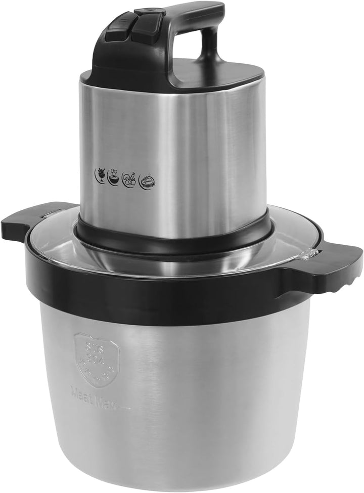 Zerkleinerer Elektrisch Gross, 1500W Elektrische Küchenhäcksler 6,5 L Universalzerkleinerer für Obst