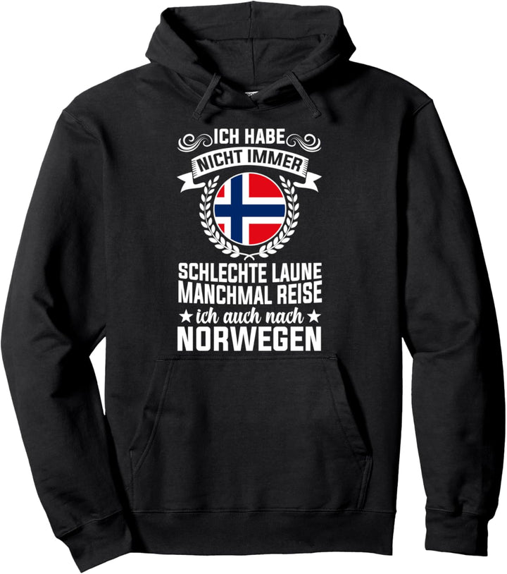 Norwegen Wikinger Skandinavien Norwegische Flagge Pullover Hoodie