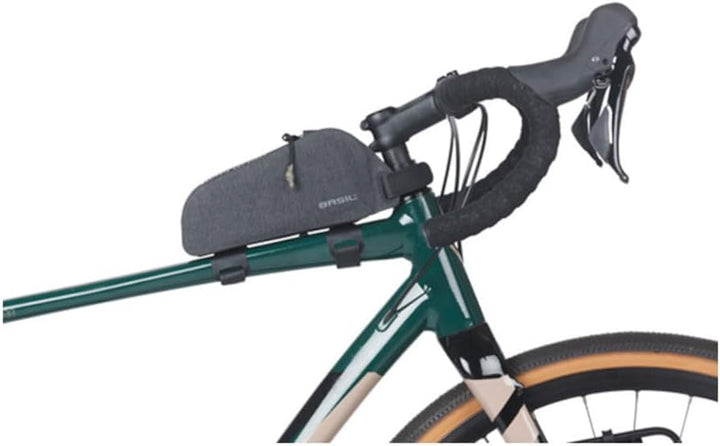 Basil Navigator Storm S Top Tube Rahmentasche - 0,8L, Schwarz, Wasserdicht, Robust, Ideal für Pendle