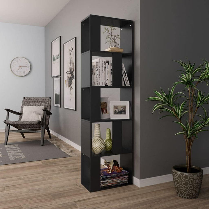 Tidyard Bücherregal, mit 5 Ebenen, Raumteiler, Standregal, Aufbewahrungsregal, für Wohnzimmer, Büro,
