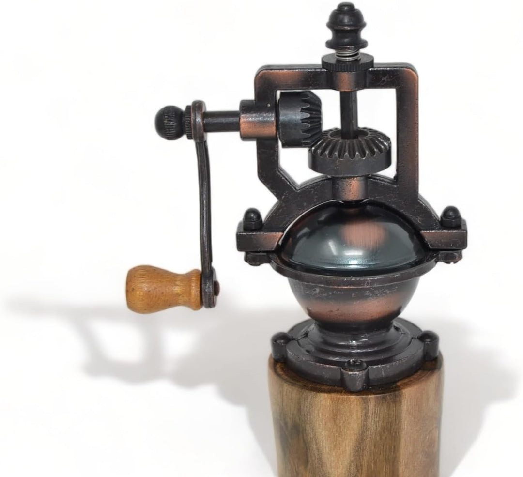 Holz Gewürzmühle - Gewürzmühle - mit Kurbel - Walnuss Geschenk handmade - Pfeffermühle - Salzmühle U