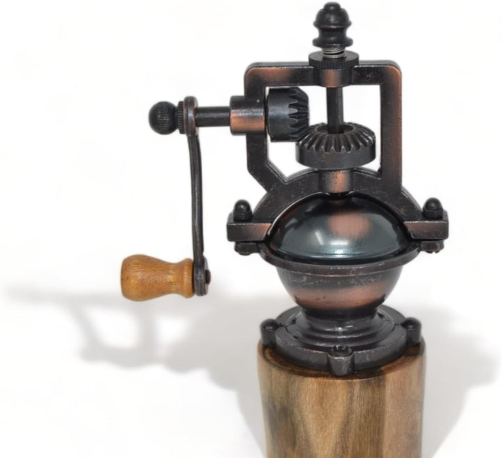 Holz Gewürzmühle - Gewürzmühle - mit Kurbel - Walnuss Geschenk handmade - Pfeffermühle - Salzmühle U