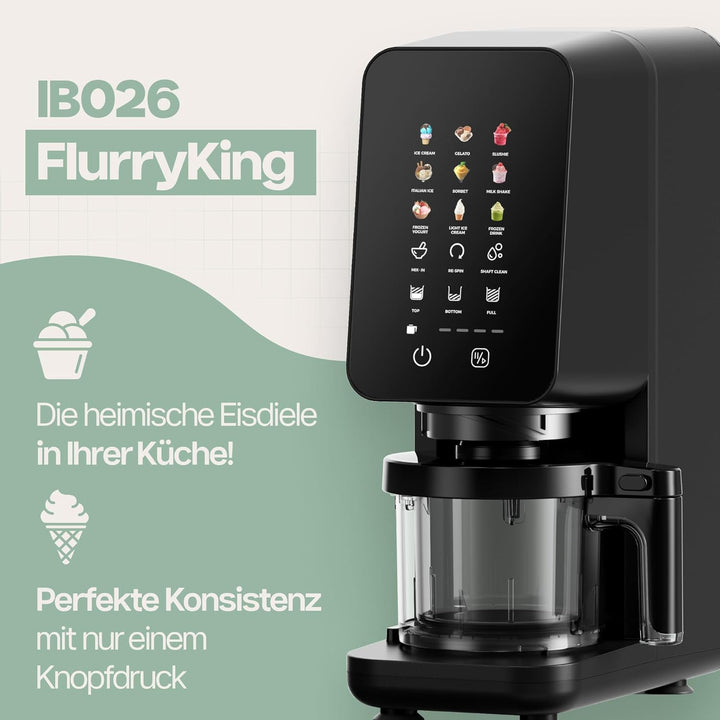 4Swiss Eismaschine Softeismaschine Ice Cream Maker Speiseeismaschine Eismaker für Slush Frozen Yogur