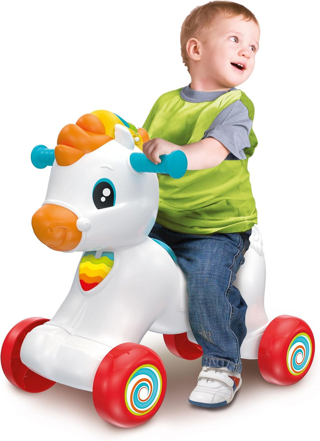 Baby Clementoni 3 in 1 Schaukel-Pony - Schaukelspielzeug für Babys &amp; Kleinkinder ab 12 Monaten - 178