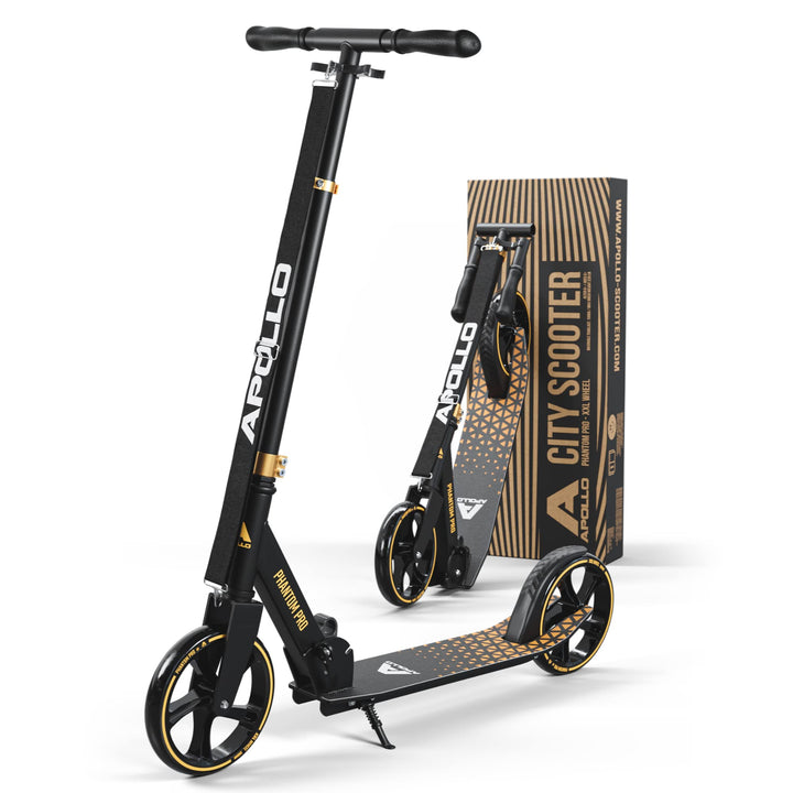 Apollo Phantom Pro City Scooter - XXL-Räder, faltbar, höhenverstellbar, Tretroller für Erwachsene, K
