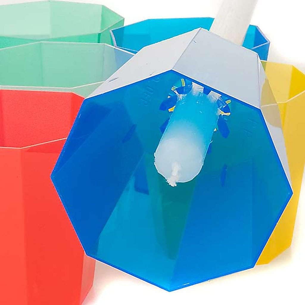 Holyart Windschutzbecher aus Kunststoff (20 Stück), für Kerzen bis 25 mm Ø, Transparent, Transparent