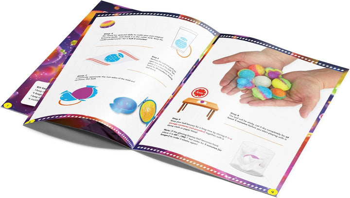 Flummi Gummiball Hüpfbälle Selber Machen Set für Kinder, Bouncing Ball Set Spiel ab 8 Jahren, Spring