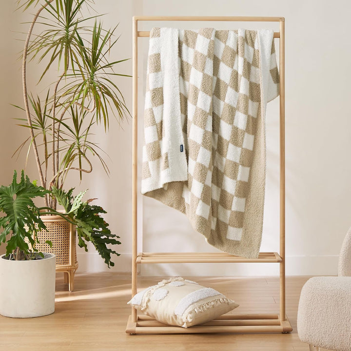 Bedsure Herbstgeschenke, karierte flauschige Überwurfdecke für Couch, superweiche, gemütliche und wa
