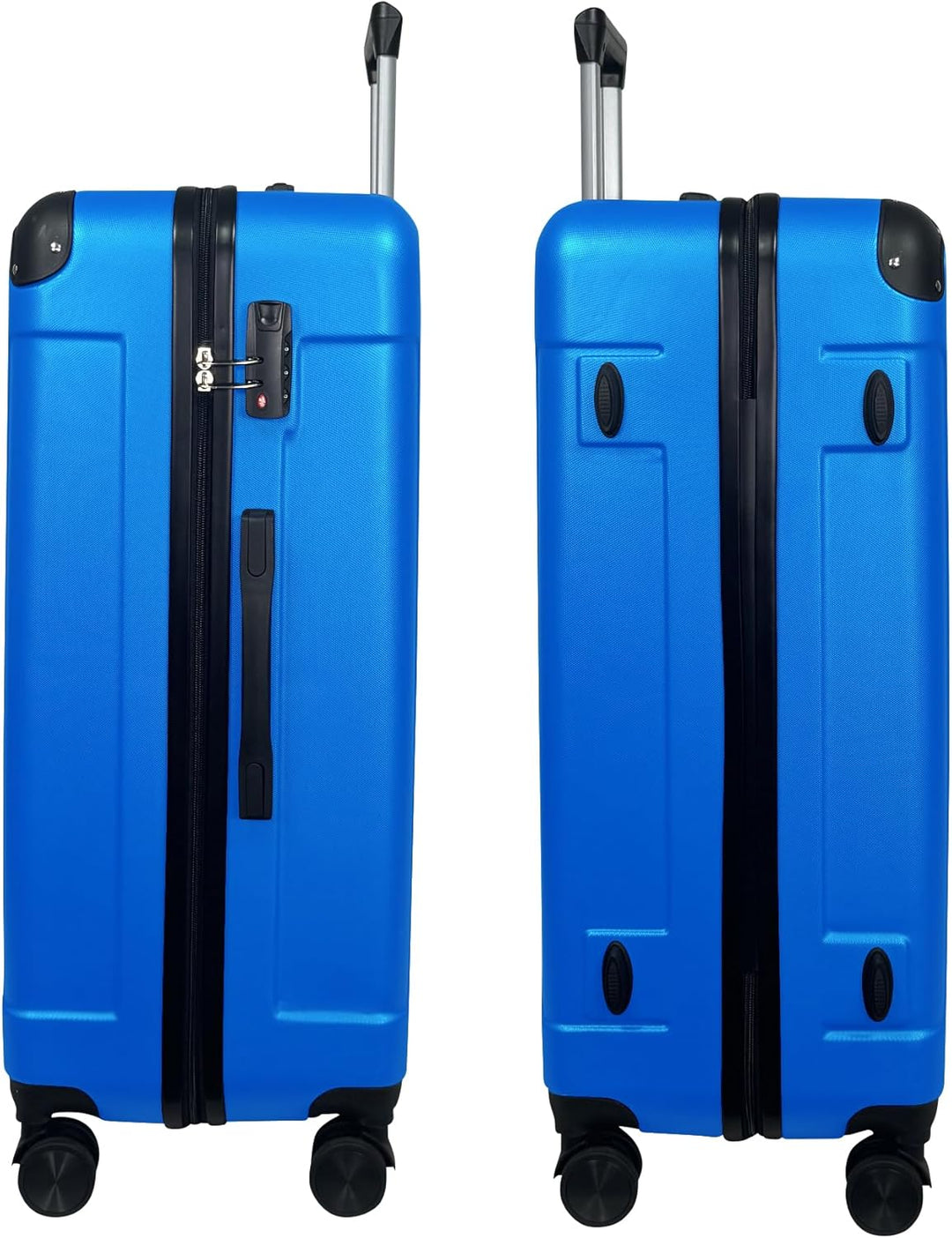 MY TRAVEL BAG Hartschalen-Koffer Reisekoffer ABS Koffer Trolley (Handgepäck-Mittel-Gross-Set) 4 Dopp
