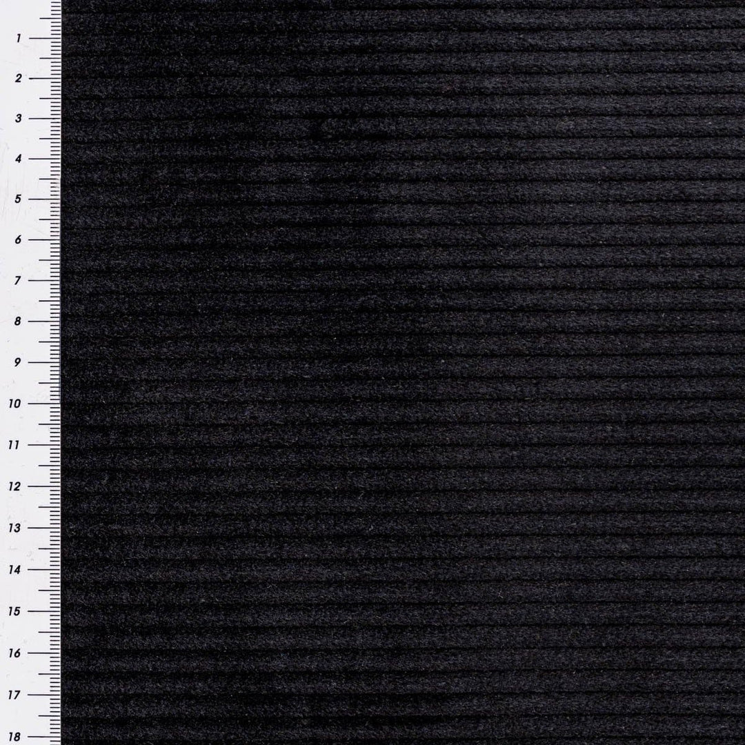 SCHÖNER LEBEN. Zugluftstopper Cord Baumwolle grob schwarz div Grössen, Auswahl:100cm Länge ca. 100x1