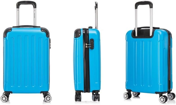 3tlg Kofferset, Trolley Koffer Reisekofferset, (55/66/76CM), Handgepäck Koffer, 360°drehbare Hartsch