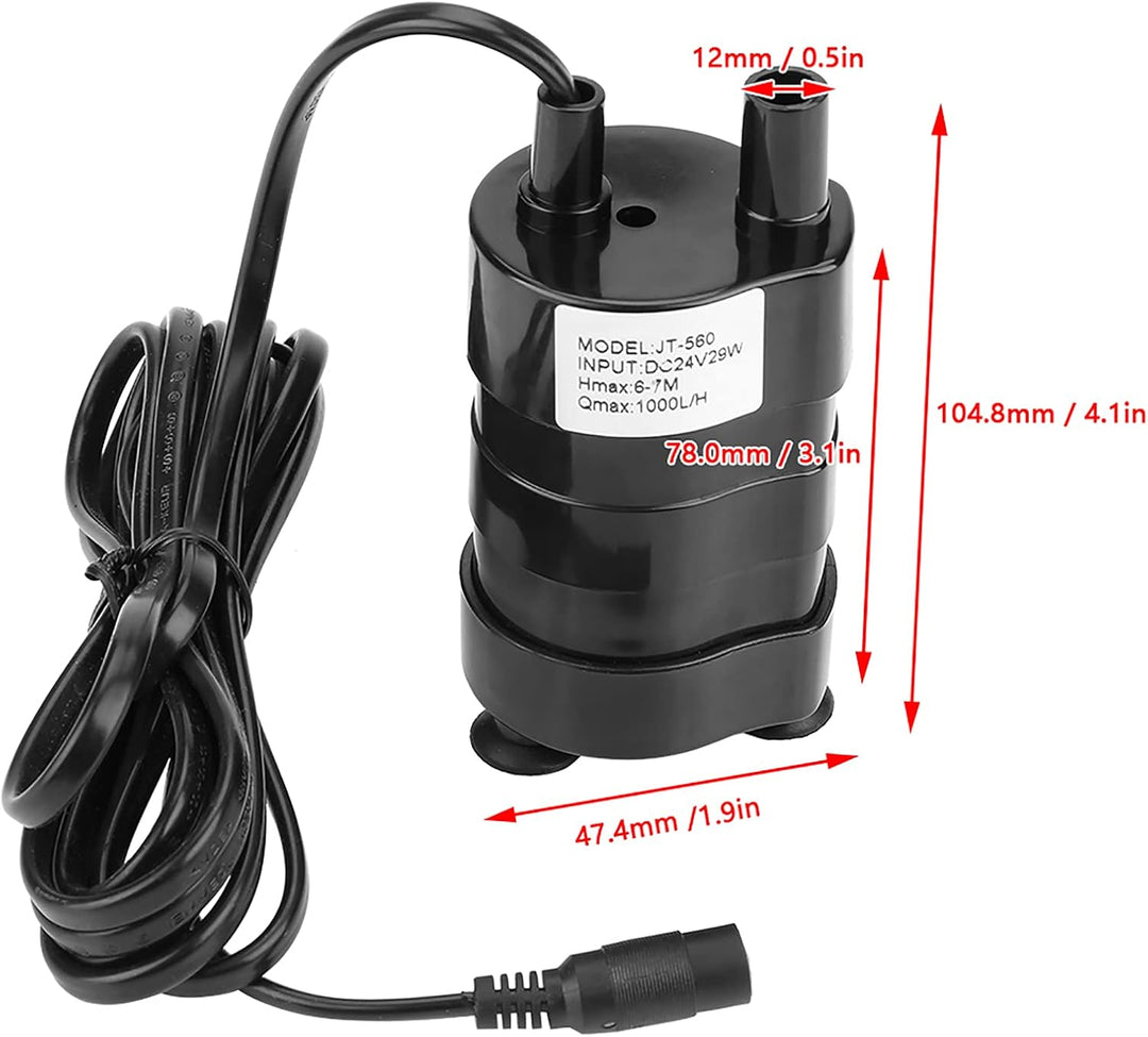 Wasserpumpe DC Brushless Tauchwasserpumpe 24V Mini High Hydraulic Head Ultra Leise Wasserzirkulation
