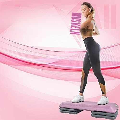 Yes4All Aerobic Stepper, Stepbench Aerobic-Fitness Steppbrett, Übung Workout Schritt Plattform mit 4