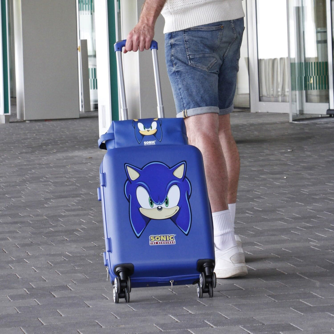 Sega-Sonic Sight-Brick Plus Reise-Kosmetiktasche, Blau, 25 x 12 cm