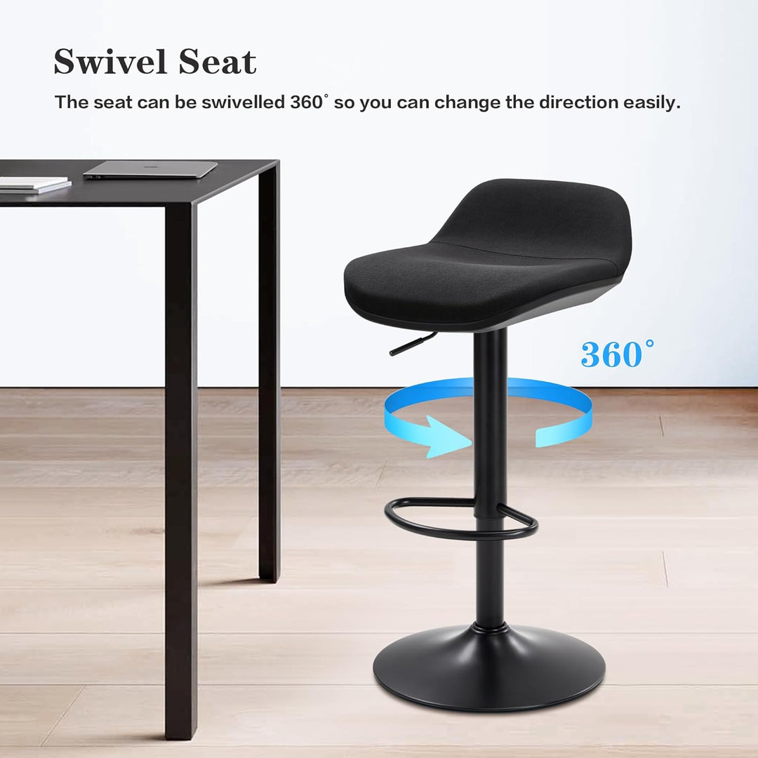 IWMH Stehhocker Höhenverstellbar, Ergonomische Stehhilfe, 360° Drehbar Bürohocker mit Anti-Rutsch Gr