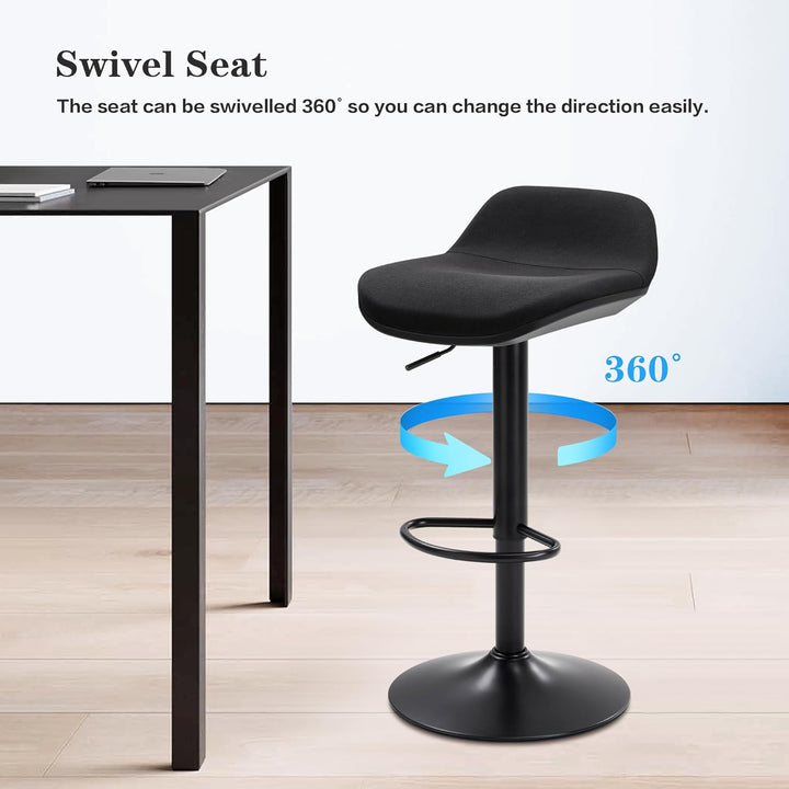 IWMH Stehhocker Höhenverstellbar, Ergonomische Stehhilfe, 360° Drehbar Bürohocker mit Anti-Rutsch Gr