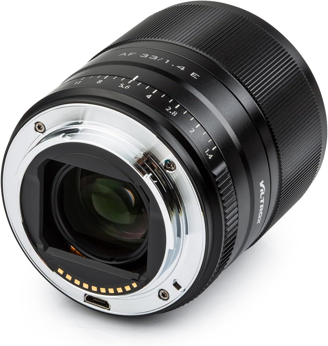 VILTROX AF 33mm F1.4 Autofokus Objektiv für Sony E Mount Kameras (APS-C, Einstellbare Blende f1.4-f1