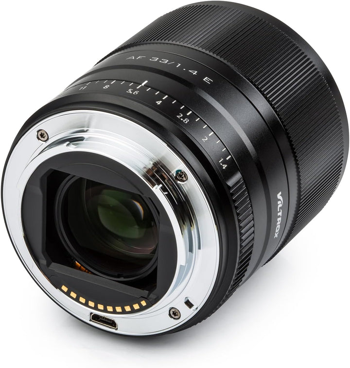 VILTROX AF 33mm F1.4 Autofokus Objektiv für Sony E Mount Kameras (APS-C, Einstellbare Blende f1.4-f1