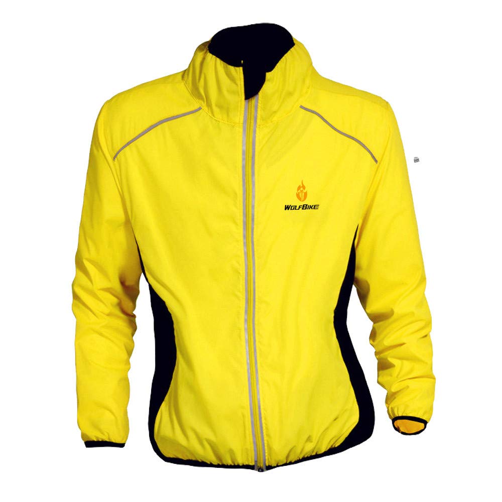 WOSAWE Herren-Fahrradjacke Winddichte wasserdichte MTB Mountainbike Jacket Für Radfahren, Joggen &amp; W
